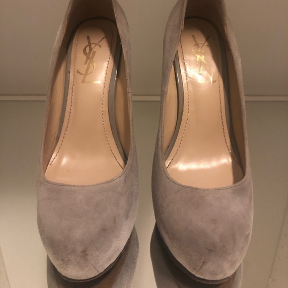 COPY - YSL Tribute grey suede pumps - Picture 7 of 8